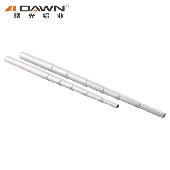 Telescopic Pop Tube Plastic Flag Spin Lock Camp Pipe