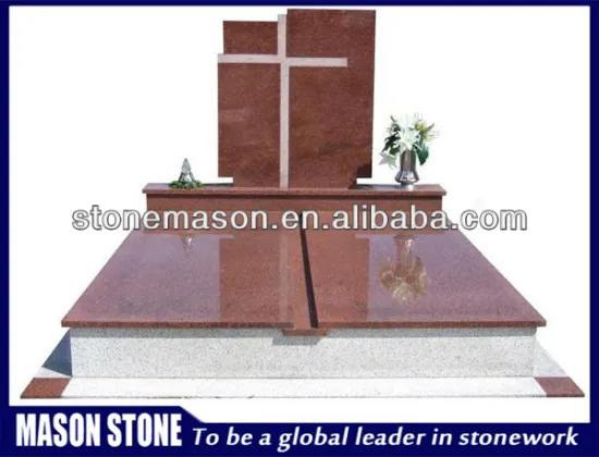 Red cheap cemetery granite tombstone