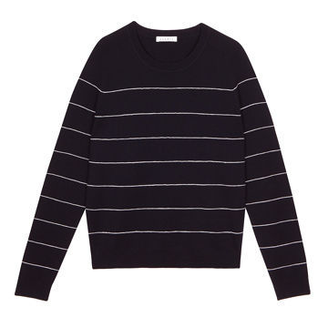 Men's Knitted Sweater in Milano Stitch with Embroidery