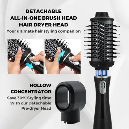 Hot Air Brush Hair Dryer: One Step Volumizing & Styling