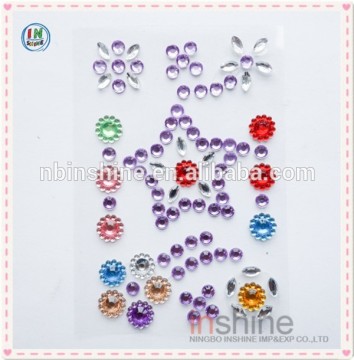 Star design crystal diamond sticker , adhesive stickers , window sticker