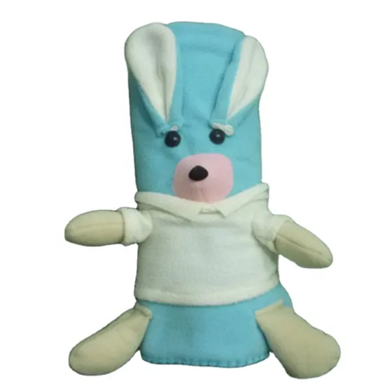 Wholesale High Quality Custom Kids Plush Bunny Rabbit Baby Blanket Comforter Bibs Cheap Security Blanket Toy Infant Toys