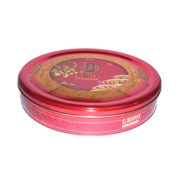 Large Round Metal Tin Can Box for Moon Cake Packaging