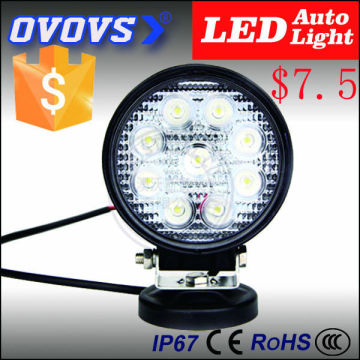 2015 big discount OVOVS 12v big sales 27 watt led work light for boat truck suv