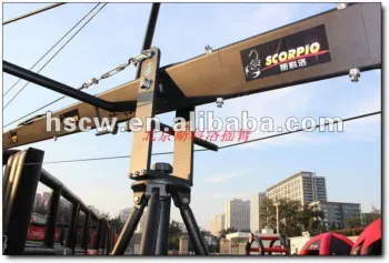 manual camera jib for advertisement - 7.6 meters long