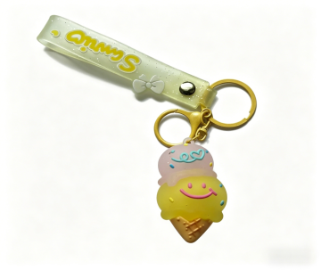 Delightful Ice Cream PVC Keychain Toy