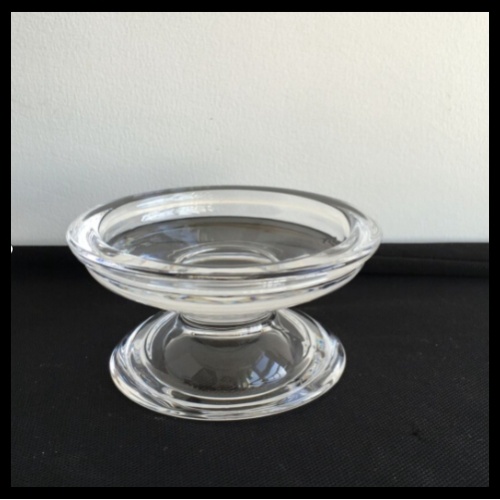 Glass Footed Pillar Holder