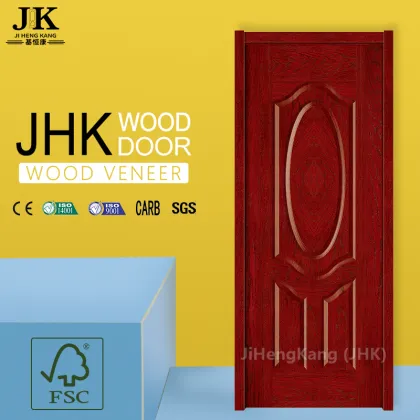 JHK Sliding Door Interior Half Doors Flat Wood Door Oak Veneer Interior Doors