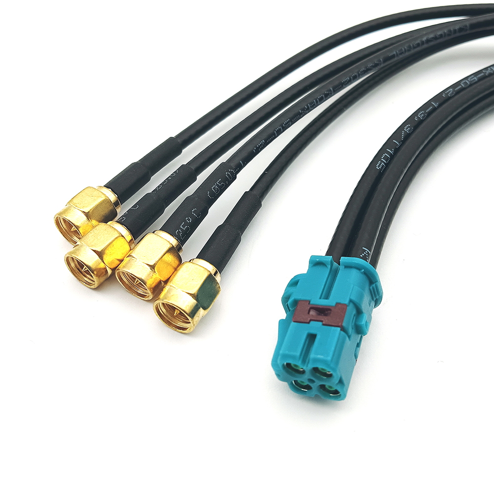 Mini Fakra Connector to Female SMA Cable Assembly