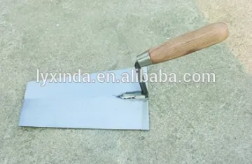 stainless steel bricklaying tools in plaster trowel