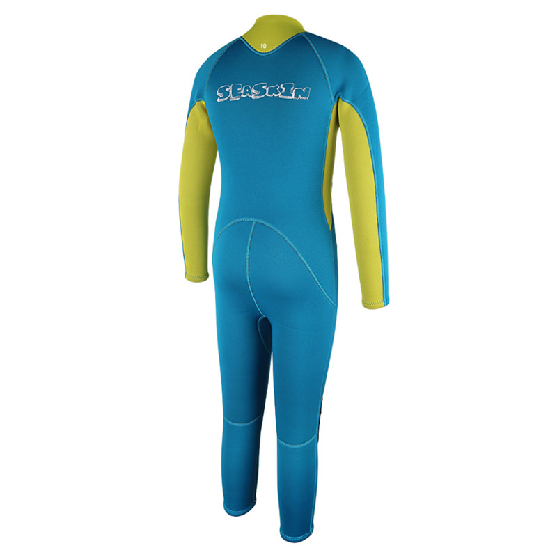 Seaskin Boys Chest Zipper Lightweight Wetsuits