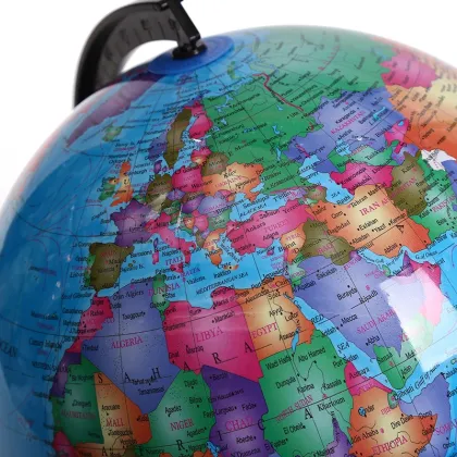 BSCI Factory 6 Inch Rotating PVC Globe World Map - Plastic Globe