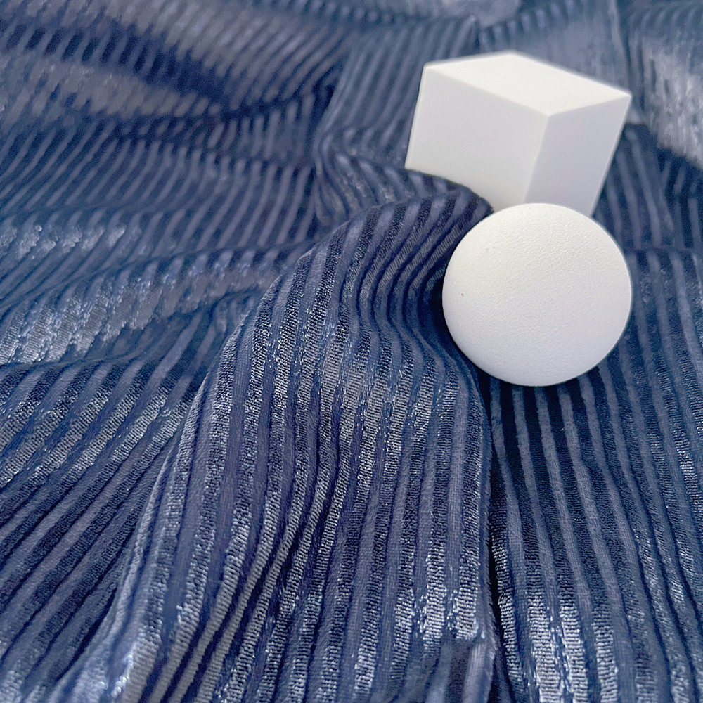 Stripe Woven Velvet Fabric