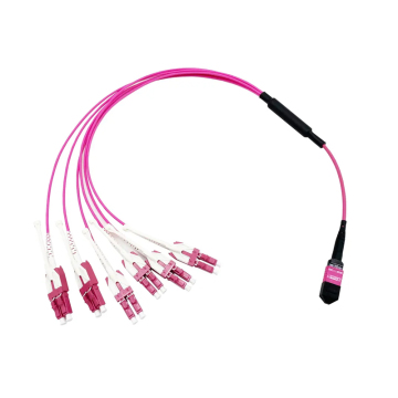 Co-NET IP68 MPO-LC Patch Kabel OM4 12-Core MPO-MTP-Kabel für männliche Frauen-Frauen