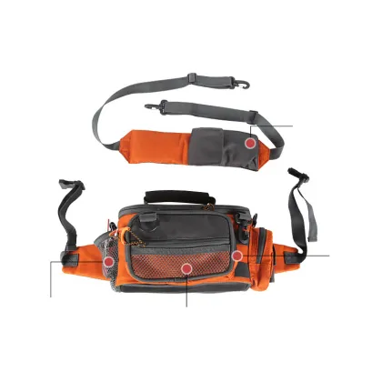 Waterproof Multifunctional Outdoor Fishing Gear Bag - Shoulder & Waist Pack