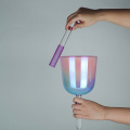 Blue Pink Gradient Handheld Crystal Singing Bowl