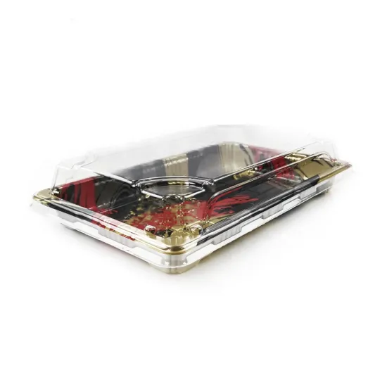 Customized Anti-fog Food Packaging Plastic Sushi Tray