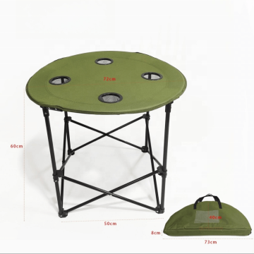 Portable Foldable Camping Table with Cup Holder: Perfect Fitment for Outdoor Furniture and Adventures