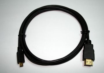 D Type To A Type High End Hdmi Cable Od 2.4mm , Support 3d 4 X 2k Video