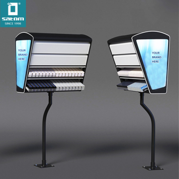 Smokeless Tobacco and Cigarette Display Solutions: Checkout Counter Gantry Dispensers and Overhead Racks
