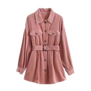 Neue Ankunft Lady Cord Stoff Slim Jacke