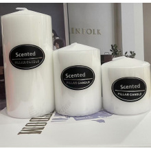 Дэкаратыўны слуп свечкі белы круг