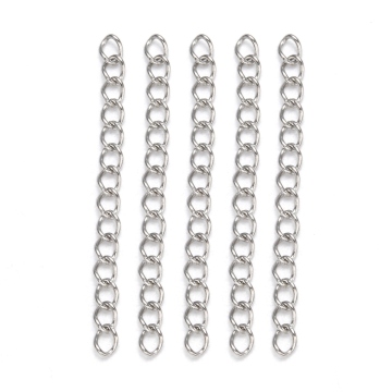 200 Strands of 304 Stainless Steel Ends Chains: Perfect for Crafting Unique Anklet and Jewelry Extensions