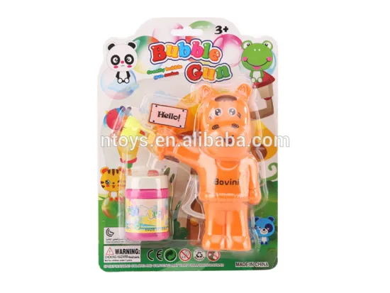Flashing bubble gun cartoon animal lovely Horse/Hippo/Cattle 6656731