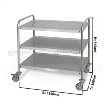 Hot Sale Commercial Kitchen Furniture Serving Trolley 1, 0 M - Level 3