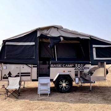 Travel Rear Caravan Trailer Mini With Solar Panel