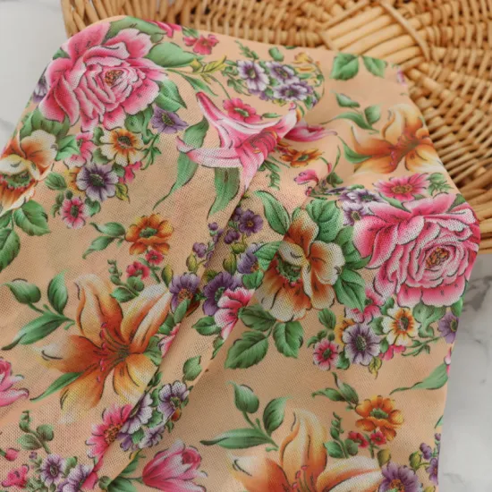 Digital Printing Polyester Spandex Blended Fabric