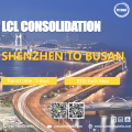 Transporte internacional da LCL de Shenzhen para Busan Coréia do Sul