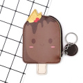 Ice-cream style simple PU coin purse