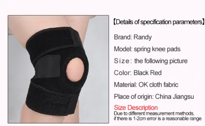 Adjusted Neoprene Knee Brace Open Patella Cap Knee Brace Knee Spring Brace