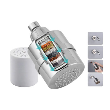 8cm 15 Stages High Pressure Shower Head Filter for Hard Water