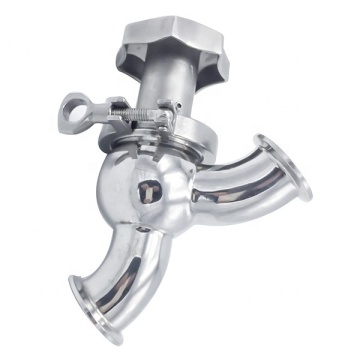 Sanitary Stainless Steel Manual Tri Clamp Elbow Valve DN15-DN125 for Fluid Flow Control