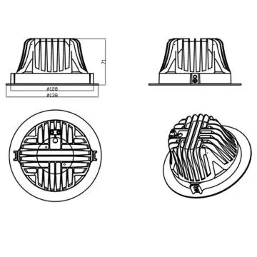 Stylish LED DownLight  High efficiency