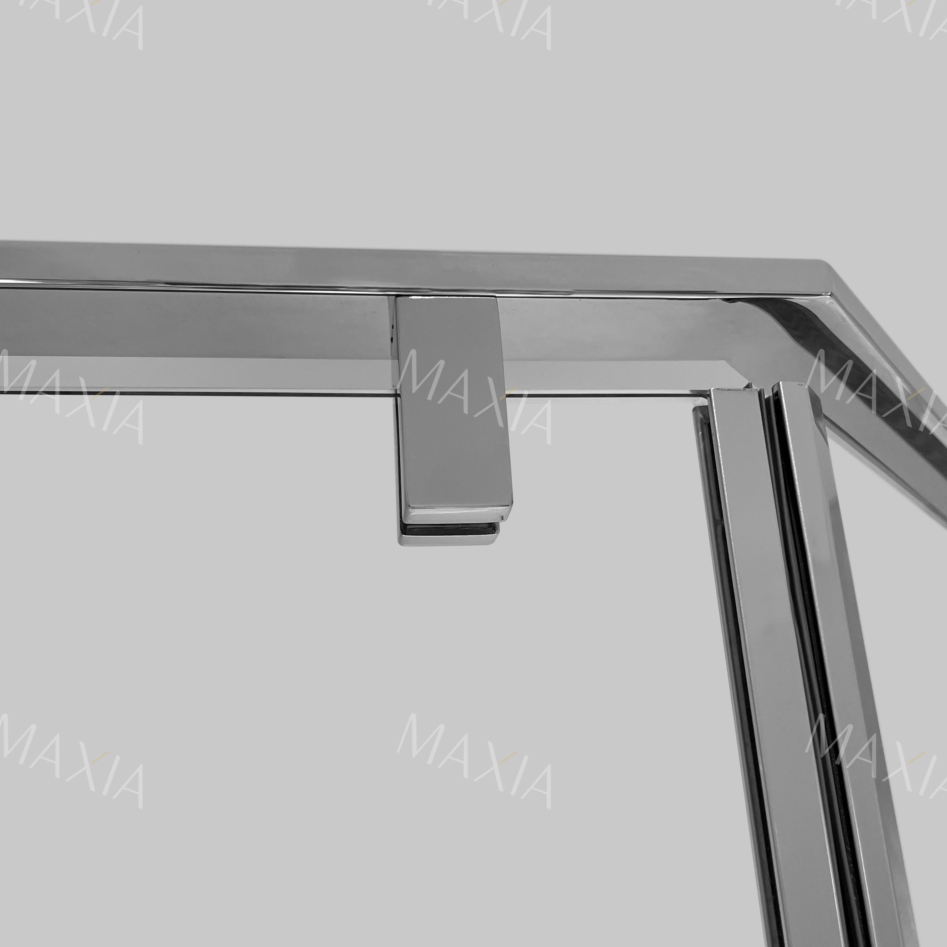 Хромированный прямоугольный вход для душа