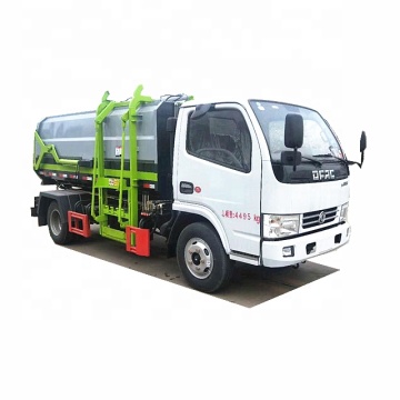 Dongfeng 5 ton mini side loader compactor garbage truck