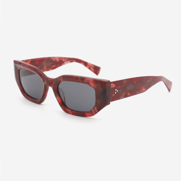Rectangle Thick Acetate Women's Sunglasses 24A8032