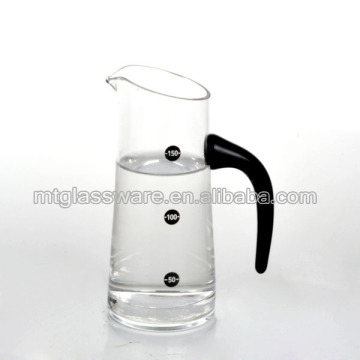 Hot sale 150ml glass measuring cup glass wine decanter with handle