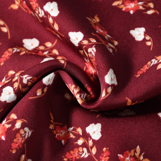 55% Polyester 45% Spandex Weft Elastic Jacquard Chiffon Fabric for Women's Fashion Garments/Blouses/Shirts/Skirts