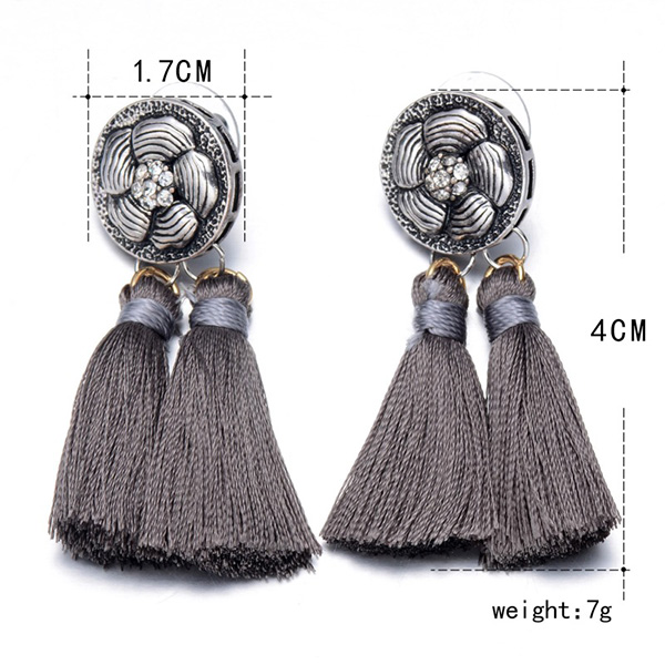 Bohemian Alloy Tassel Earring