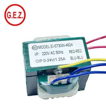 Transformador de baja frecuencia de 220V personalizado de 0-24V 1.25A 220V