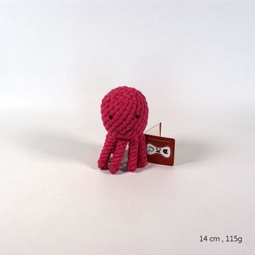 Octopus Design Braided Cotton Rope Dog Chew Toy
