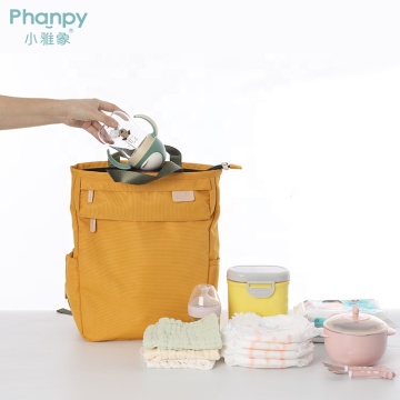 Mommy Diaper Bag Mochila Muestras gratuitas de gran capacidad