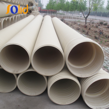 Large Diameter PVC Double Wall Corrugated Sewage Pipe