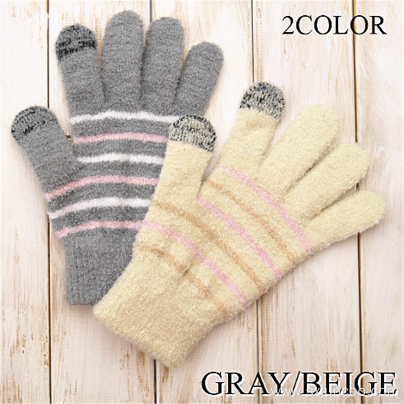 Brushed Winter Outdoor Ladies' Warm Gloves