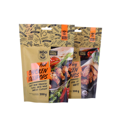 Custom Design recycled bag for roasted meat packaging