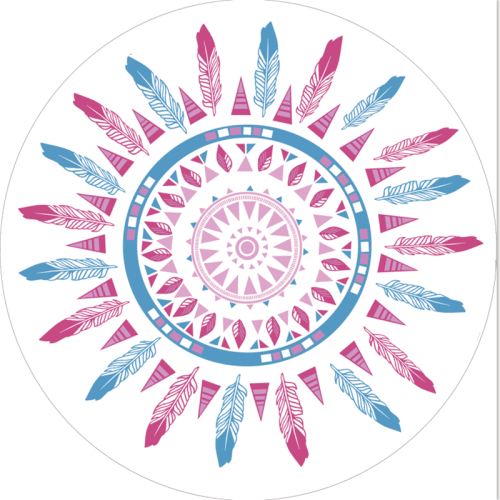 Turkish Mandala Round Beach Towel